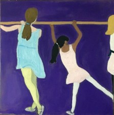 Ballet Class 20x20"  oil  (2016)