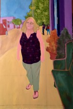 Kathy on Kimball, oil, 36x24" (2017)