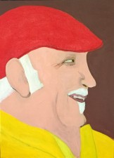 Robert Laughing, acrylic, 24x18" (2015)